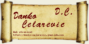 Danko Čelarević vizit kartica